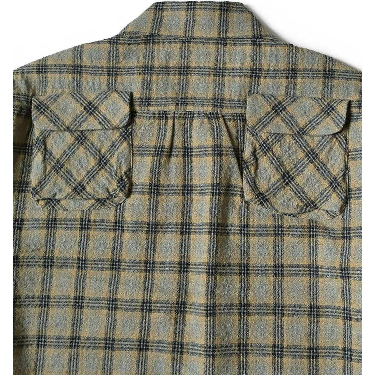 Kapital Wool Check Zip Up Friend Pocket Board Shirt