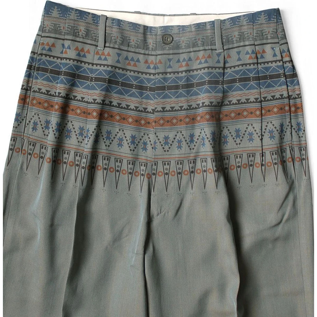 Kapital Wool Serge Slacks (Town Craft Tribe Pattern)