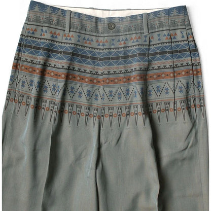 Kapital Wool Serge Slacks (Town Craft Tribe Pattern)