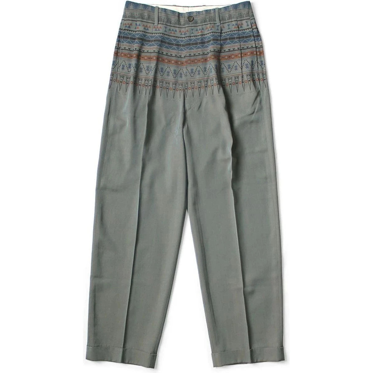 Kapital Wool Serge Slacks (Town Craft Tribe Pattern)