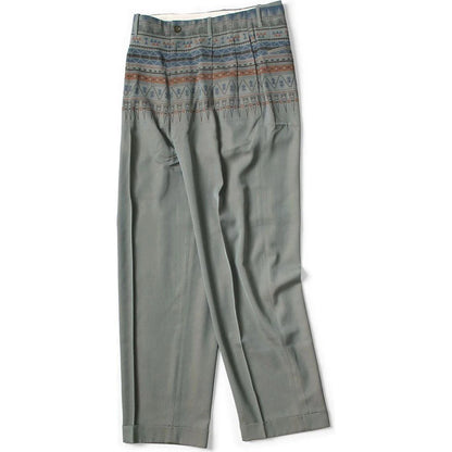 Kapital Wool Serge Slacks (Town Craft Tribe Pattern)