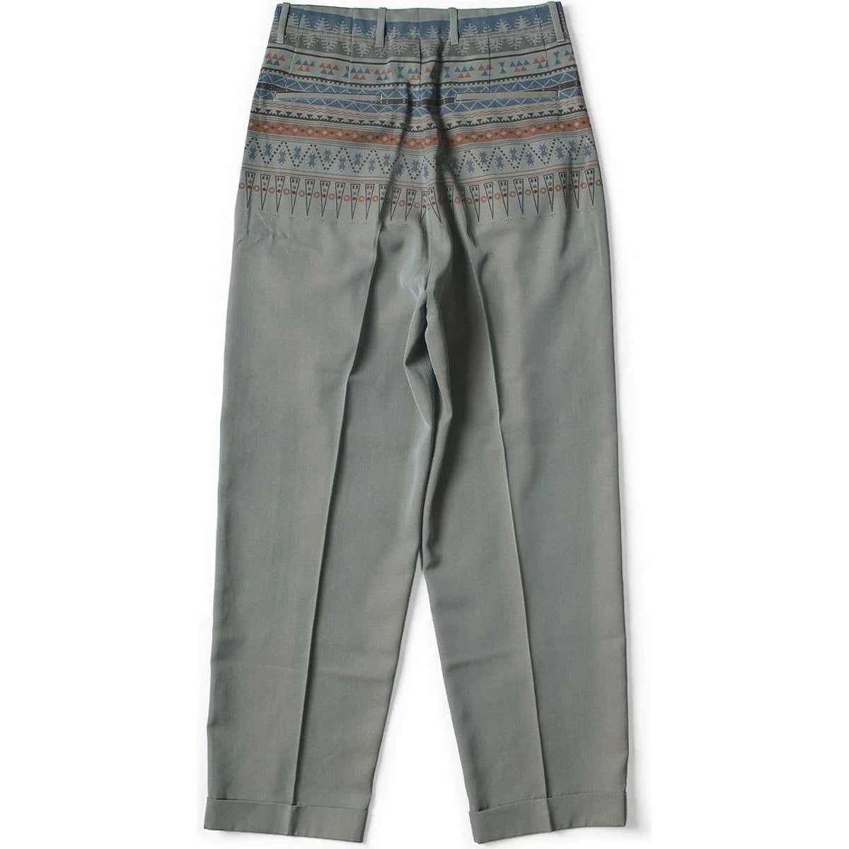 Kapital Wool Serge Slacks (Town Craft Tribe Pattern)