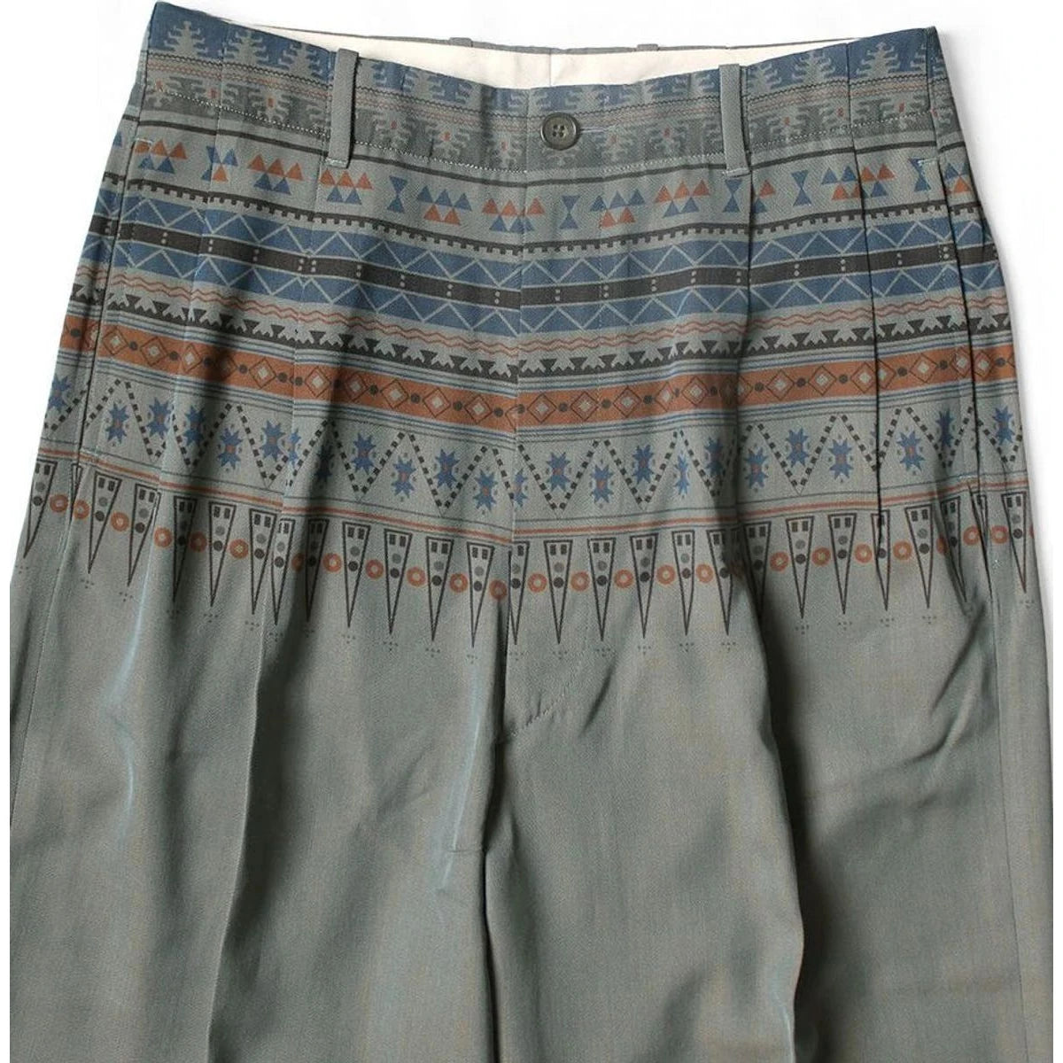 Kapital Wool Serge Slacks (Town Craft Tribe Pattern)