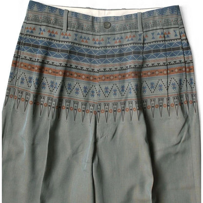 Kapital Wool Serge Slacks (Town Craft Tribe Pattern)