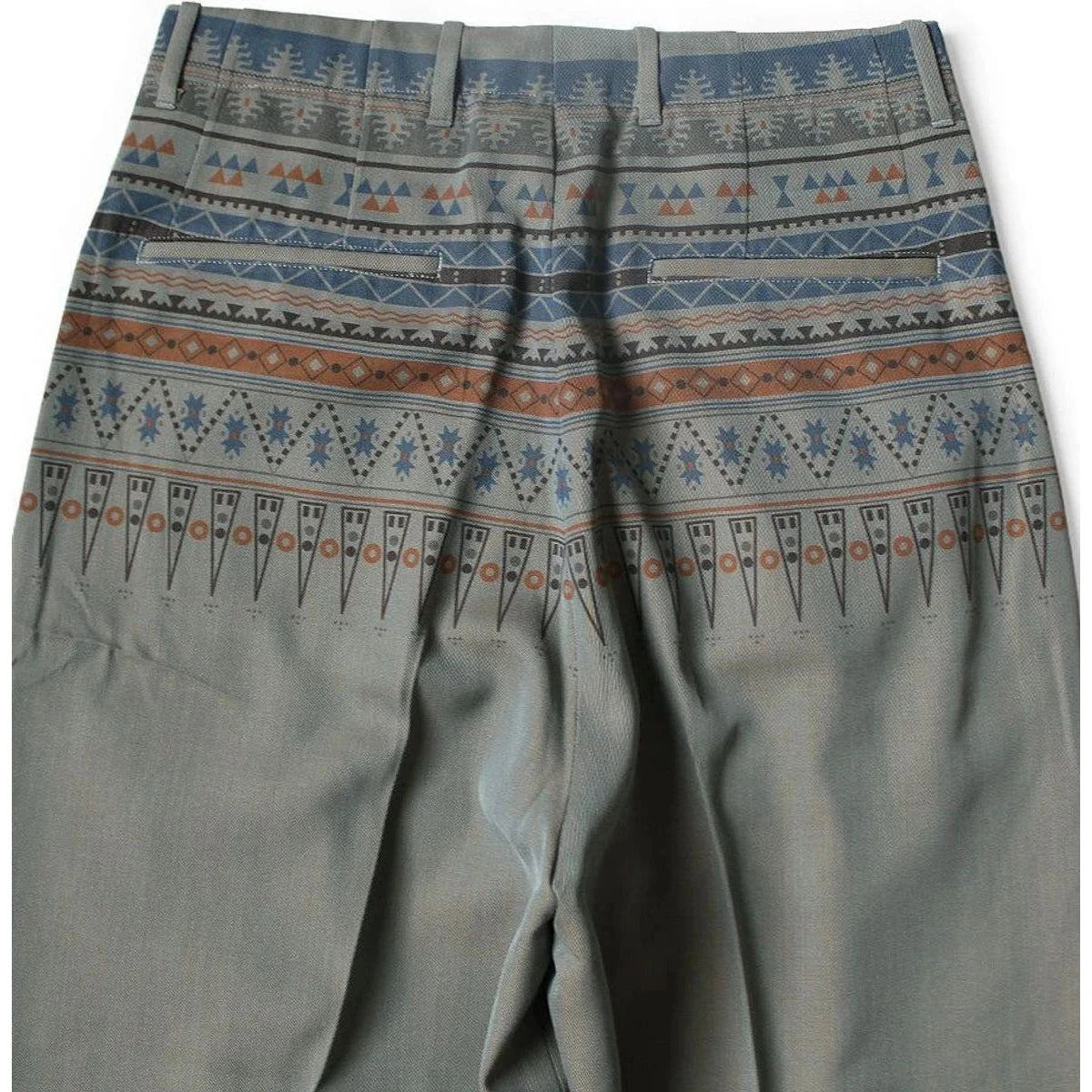 Kapital Wool Serge Slacks (Town Craft Tribe Pattern)