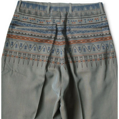 Kapital Wool Serge Slacks (Town Craft Tribe Pattern)