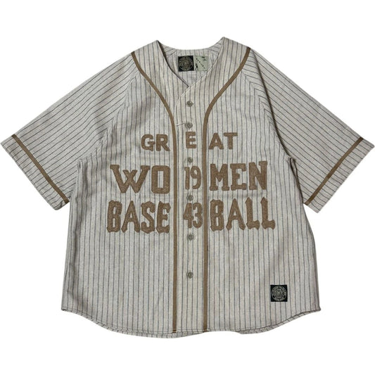 Kapital Wool Stripe (Thin) Great Women Baseball Shirt