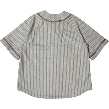 Kapital Wool Stripe (Thin) Great Women Baseball Shirt
