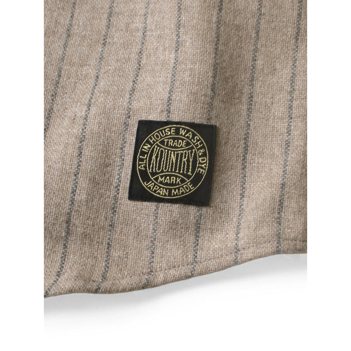 Kapital Wool Stripes (Thick) Great Women Baseball Long Sleeve Shirt
