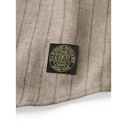 Kapital Wool Stripes (Thick) Great Women Baseball Long Sleeve Shirt