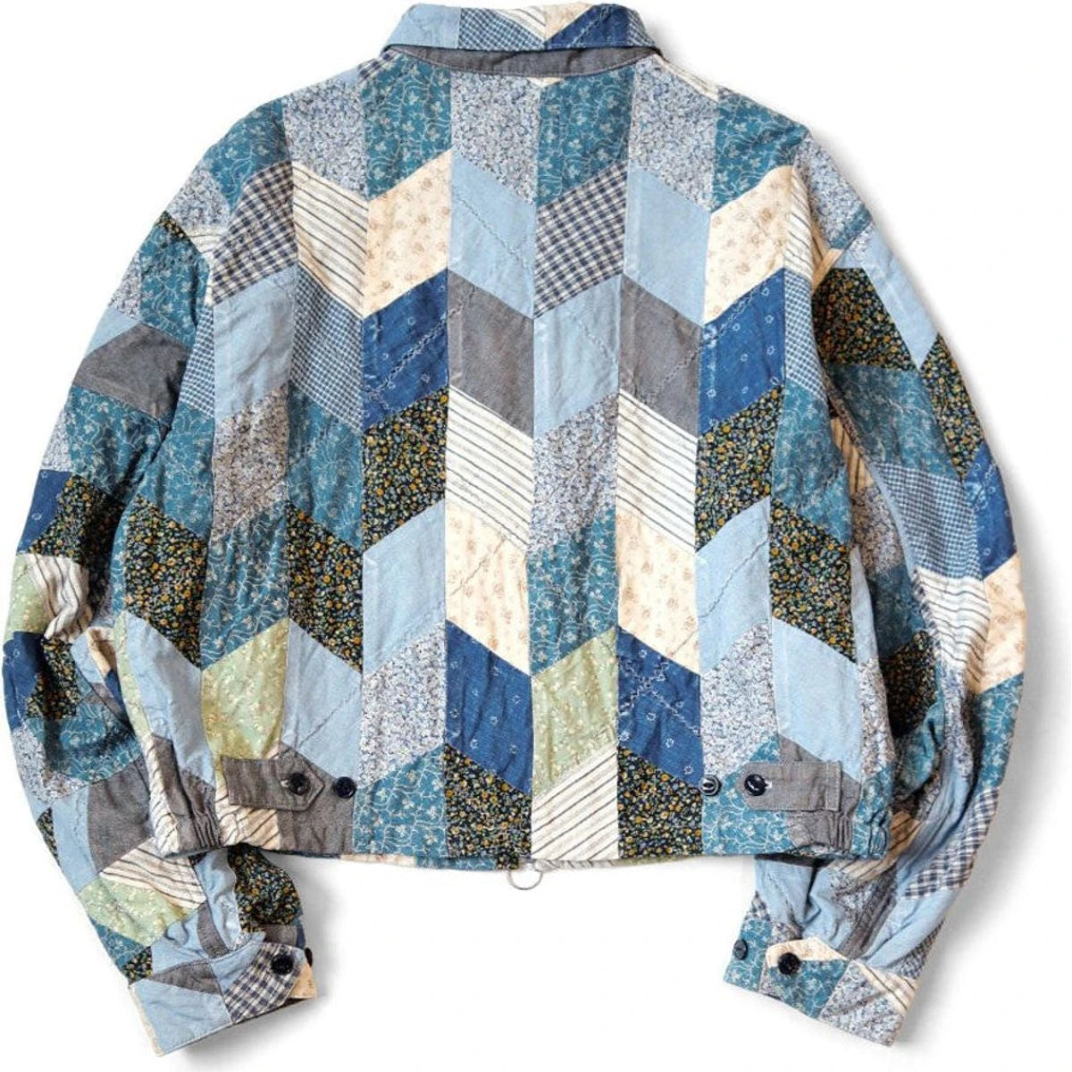 Kapital Yabane Cropped Quilted Patchwork Cotton and Linen-Blend Jacket