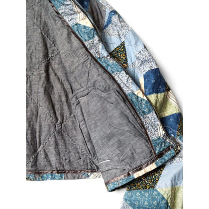 Kapital Yabane Cropped Quilted Patchwork Cotton and Linen-Blend Jacket