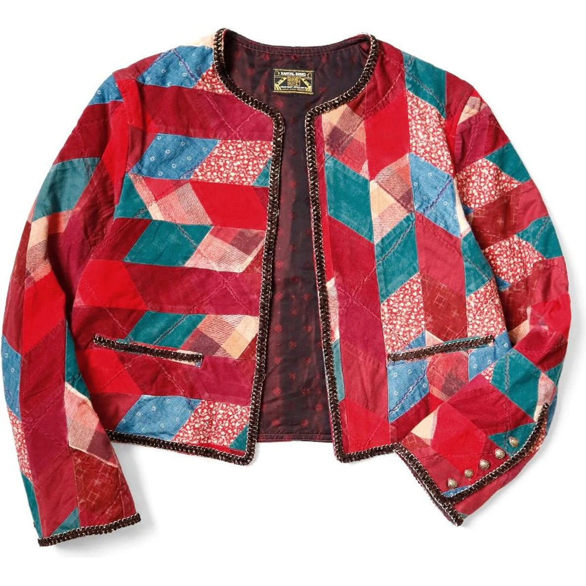 Kapital Yabane Quilted Patchwork Chateau Bolero