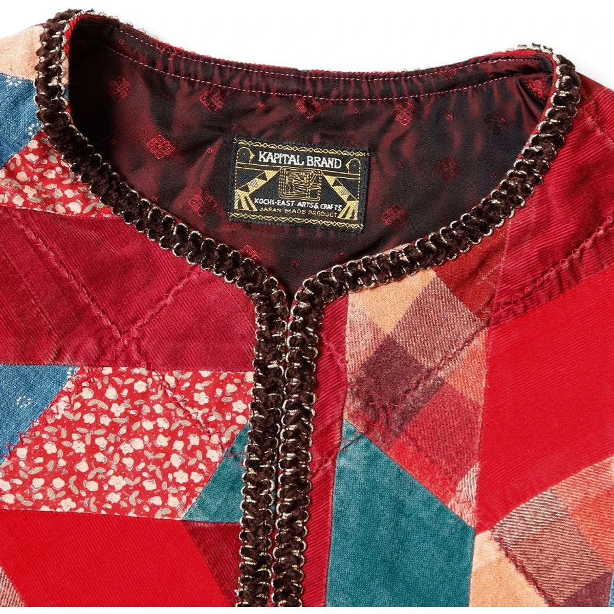 Kapital Yabane Quilted Patchwork Chateau Bolero