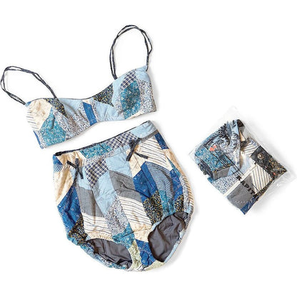Kapital Yabane Quilted Patchwork Retro Swimsuit