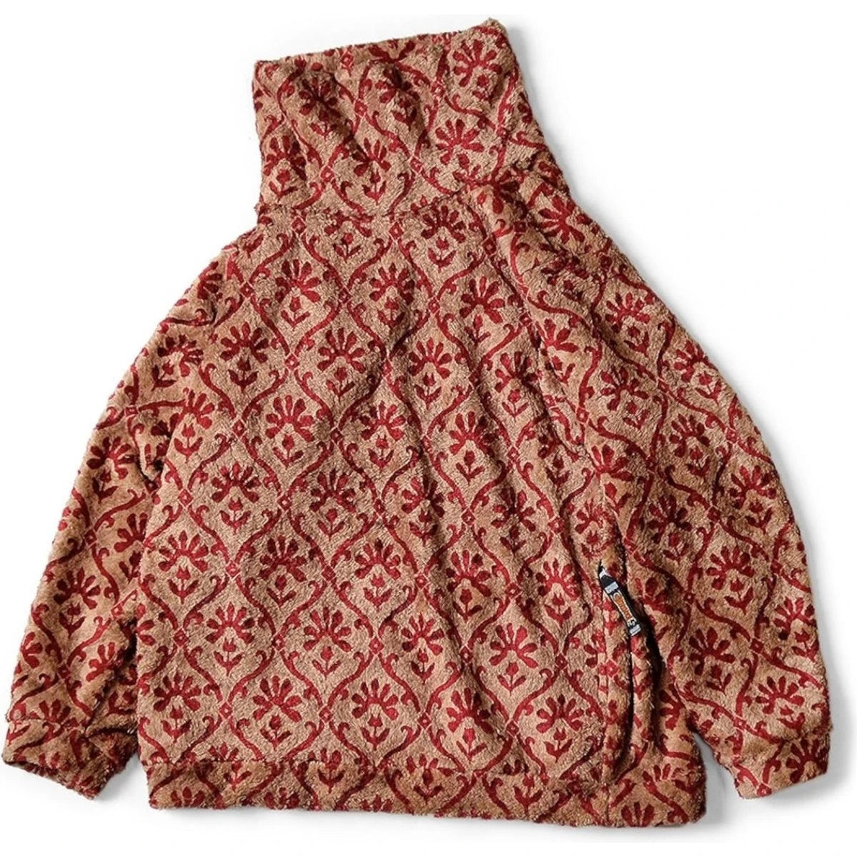 Kapital Yosemite Arabesque Pattern Fleece Big High Neck Sweat
