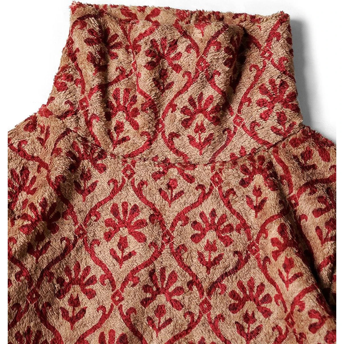 Kapital Yosemite Arabesque Pattern Fleece Big High Neck Sweat