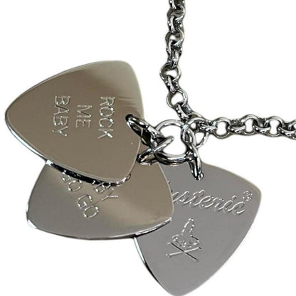 Hysteric Glamour Woman On Skull Guitar Pick Necklace