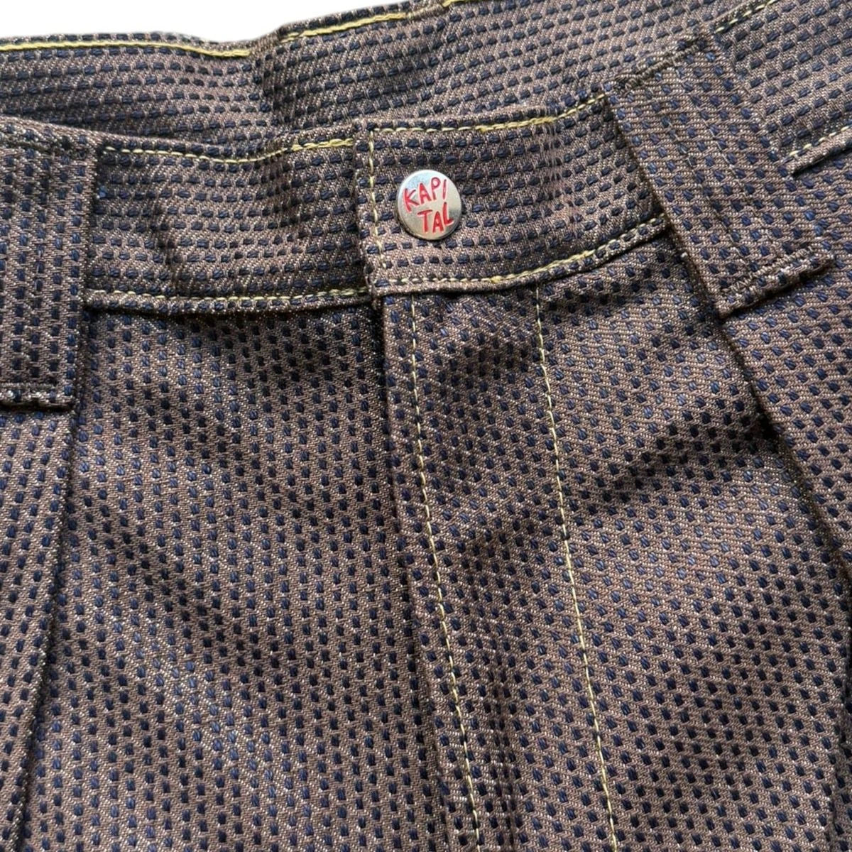 (Shallow) Kapital Century Denim Kome Kome Jorts No. 5 (Kakishibu)