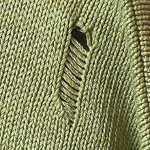 Load image into Gallery viewer, Kapital 5G Cotton Knit Smile Patch Crew Sweater - Khaki