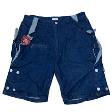 Load image into Gallery viewer, Kapital Indigo Tag Flower Shorts