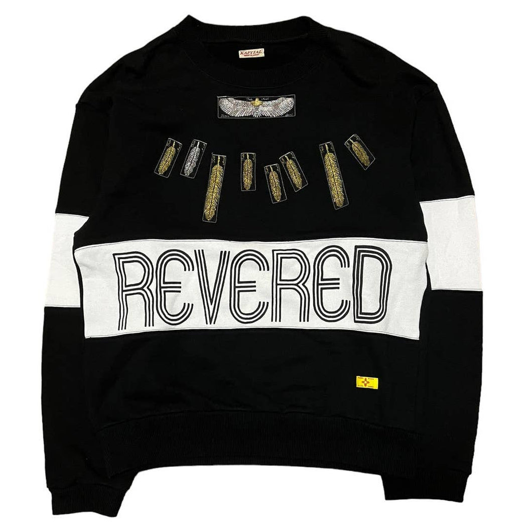 Kapital ECO Fleece Revered Feather Jewel 2TONE Sweatshirt