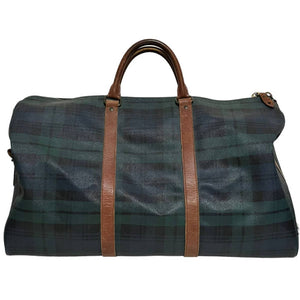 Polo Ralph Lauren Tartan Coated Canvas Boston Bag