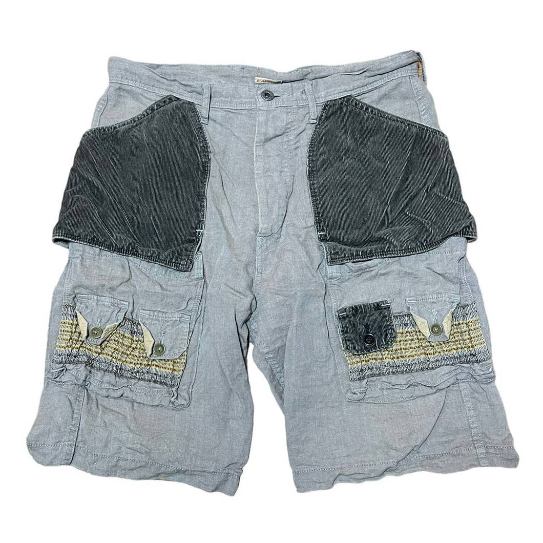 Kapital Linen Cargo Shorts