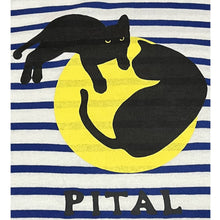 Load image into Gallery viewer, Kapital Border Cat Crew Tee