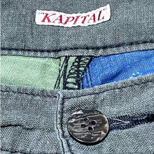 Load image into Gallery viewer, Kapital French Cross Linen Patchwork Shorts