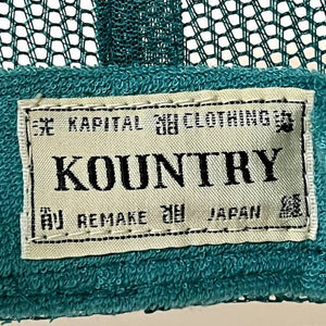 Kapital Kountry Dirty Shrink Trucker Hat (Brown/Turquoise)