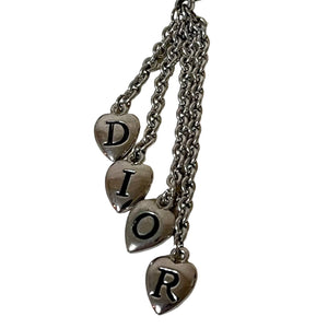 Vintage Dior Spellout Multi Charm Necklace