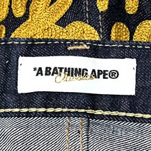 Load image into Gallery viewer, Bape Embroidered Denim Shorts