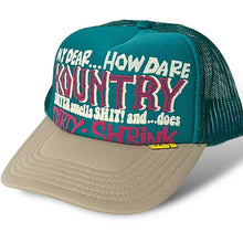 Load image into Gallery viewer, Kapital Kountry Dirty Shrink Trucker Hat (Brown/Turquoise)