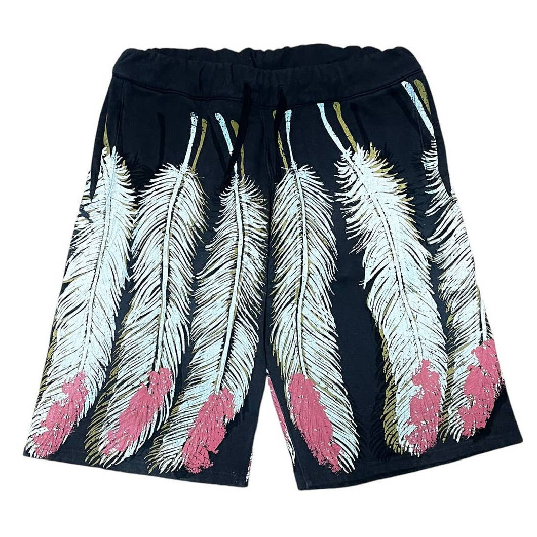 Kapital Feather Printed Sweat Shorts
