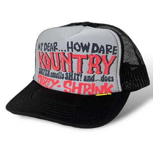 Kapital Kountry Dirty Shrink Trucker Hat (Gray/Black)