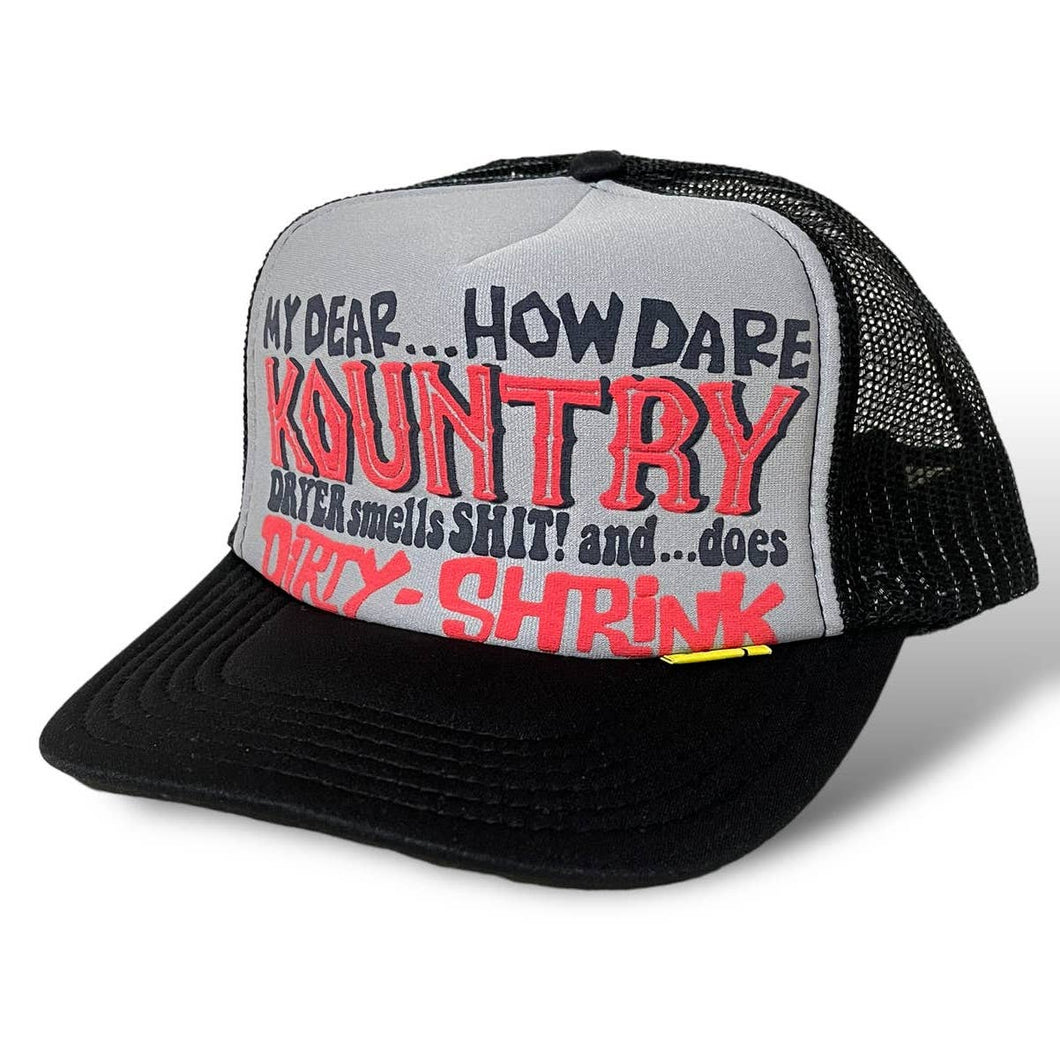 Kapital Kountry Dirty Shrink Trucker Hat (Gray/Black)
