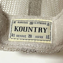 Load image into Gallery viewer, Kapital Kountry Dirty Shrink Trucker Hat (Turquoise/Beige)