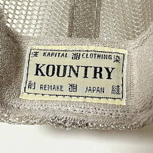 Kapital Kountry Dirty Shrink Trucker Hat (Turquoise/Beige)