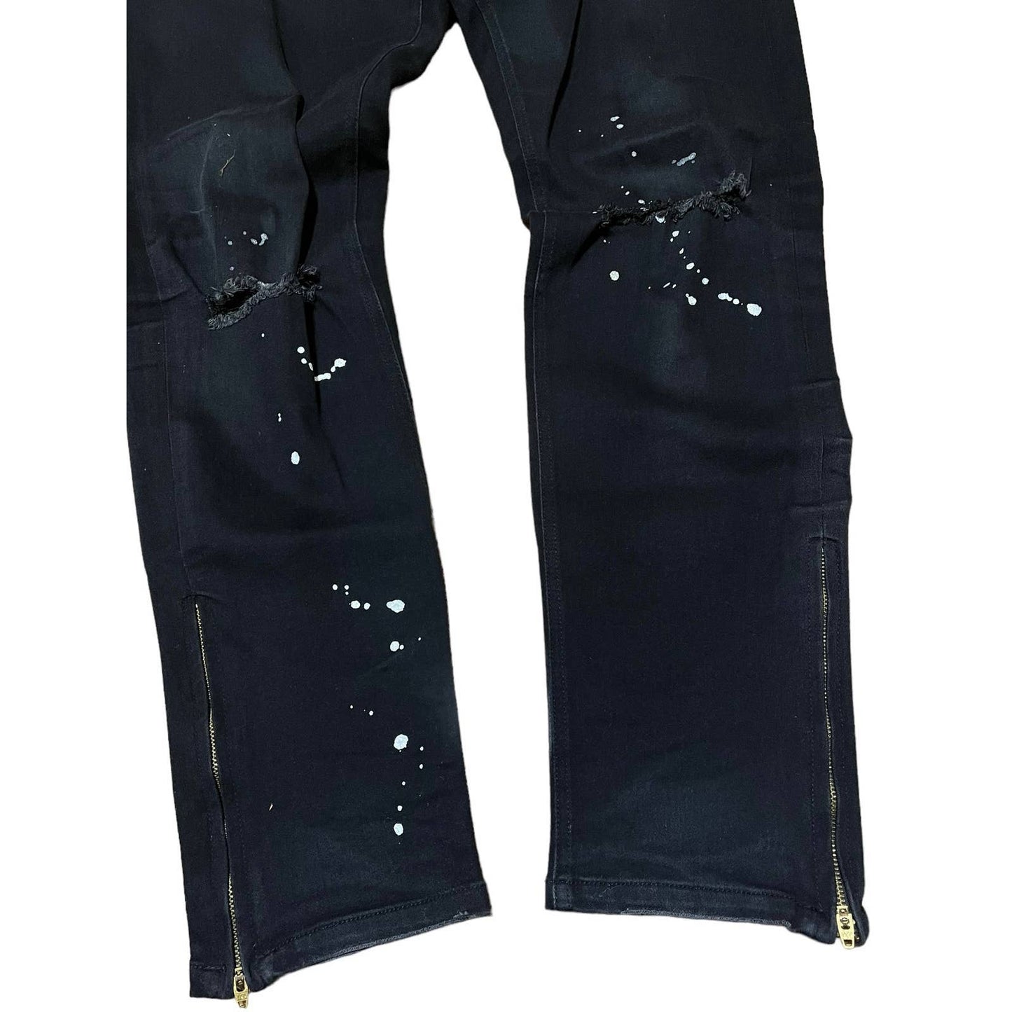 Number (N)ine Paint Splatter Distressed Jeans