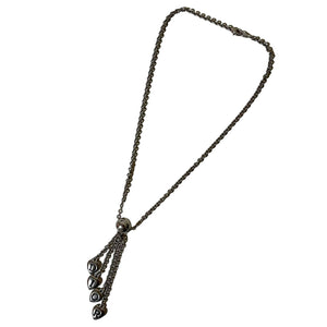 Vintage Dior Spellout Multi Charm Necklace