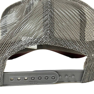 Kapital Kountry Dirty Shrink Trucker Hat (Gray/Burgundy)