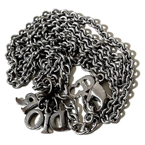 Christian Dior Silver Spellout Necklace