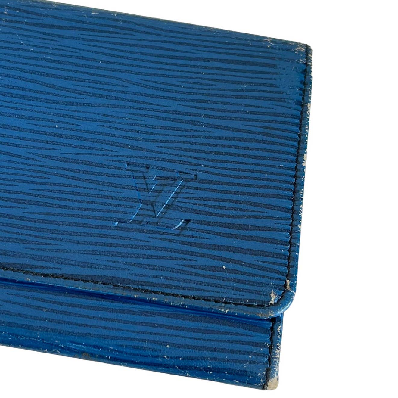 lv long wallet blue