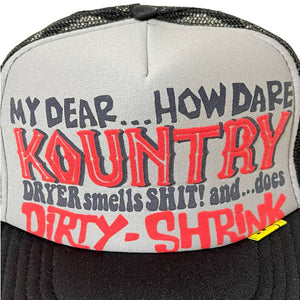 Kapital Kountry Dirty Shrink Trucker Hat (Gray/Black)