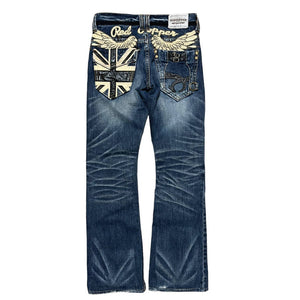 (Japanese Brand) Red Pepper Y2K Union Jack Jeans