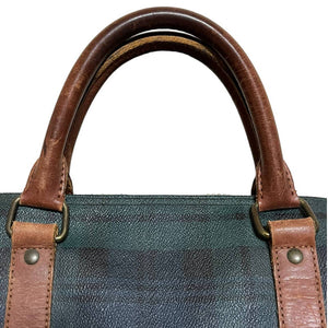 Polo Ralph Lauren Tartan Coated Canvas Boston Bag