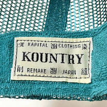 Load image into Gallery viewer, Kapital Kountry Cowboy Way Trucker Hat (Brown/Turquoise)
