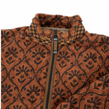 Load image into Gallery viewer, Kapital Yosemite Arabesque Fleece Zip Jacket Dark Orange