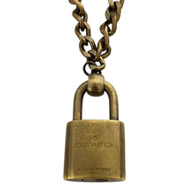 Load image into Gallery viewer, Louis Vuitton Aged Gold Lock Necklace